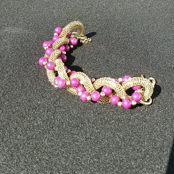 Daisy Fuentes Jewelry Daisy Fuentes Purple And Gold Bracelet Poshmark